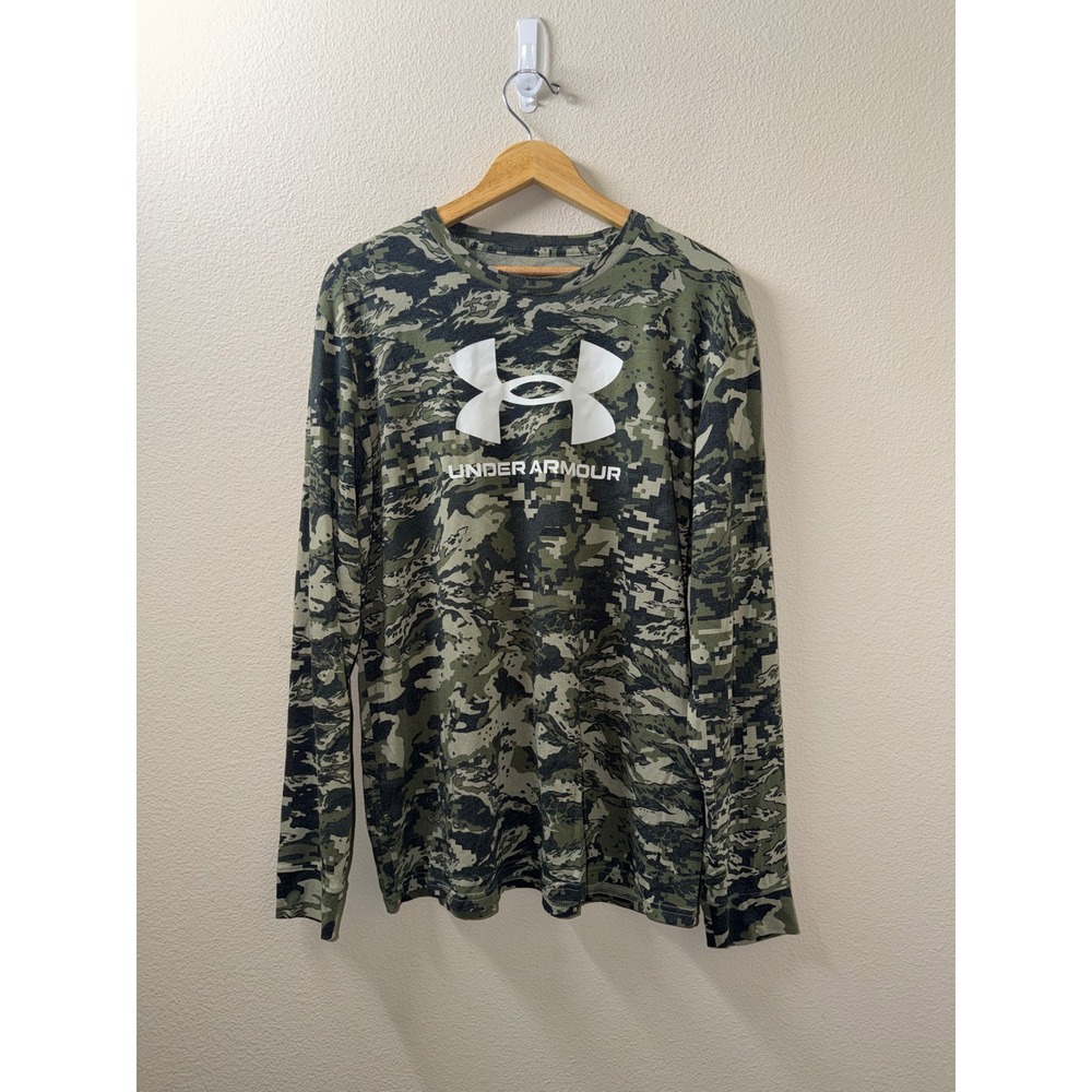 Men's Under Armour Camo Long Sleeve Shirt Size Large
